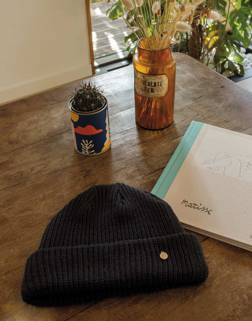 NAVY BEANIE