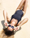 ONE-PIECE SWIMSUIT MANYANA LOGOBLACK