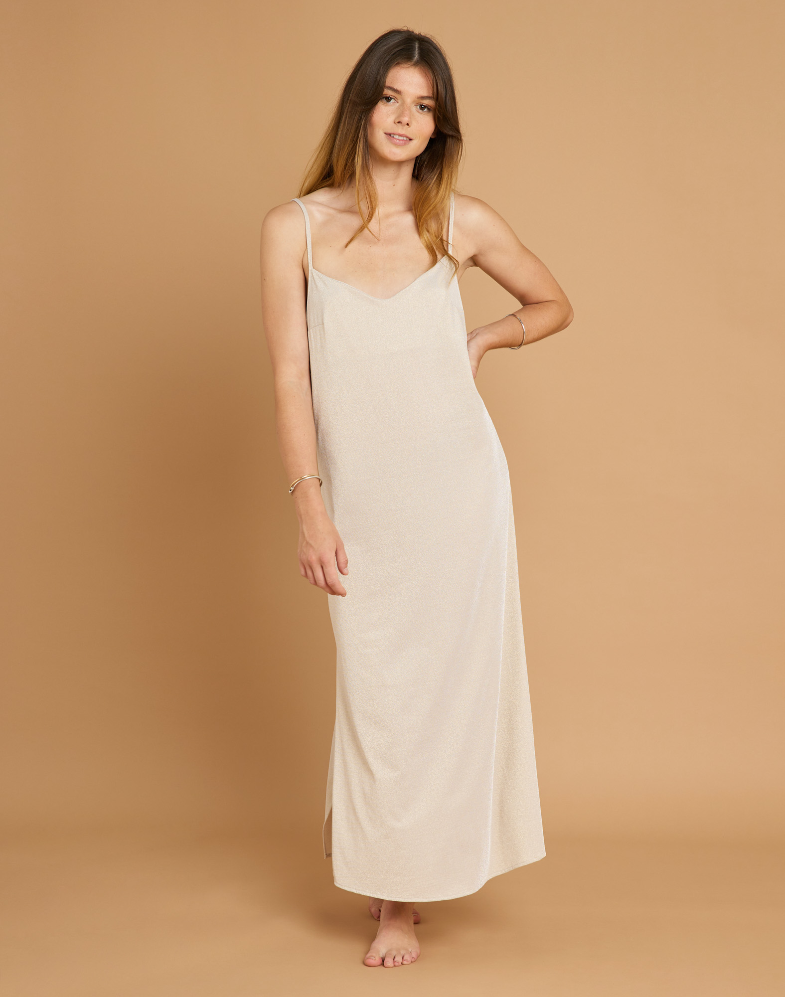 Women's dress NUISETTE GOLDWHITE