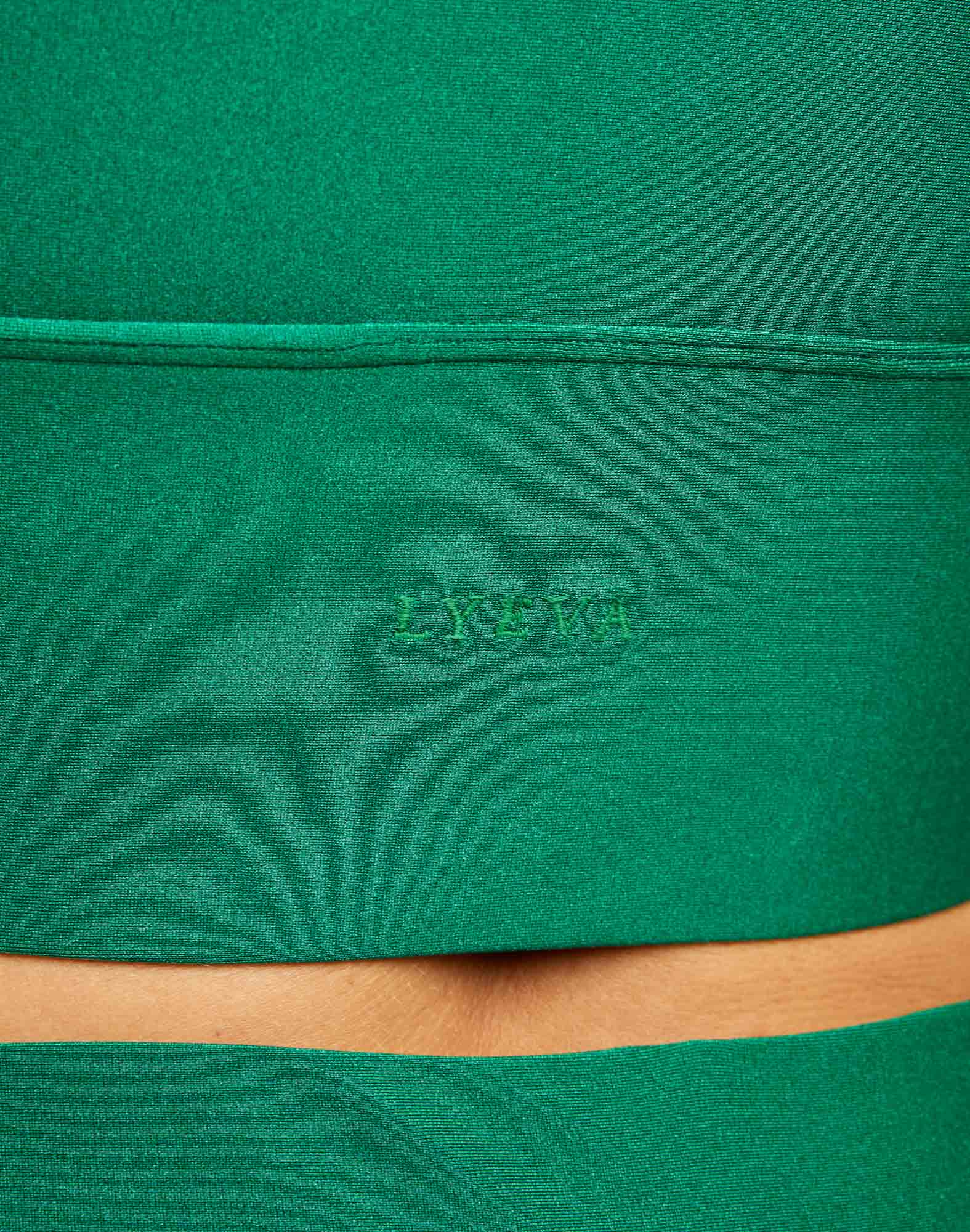 BRA BRCROP SHINYGREEN