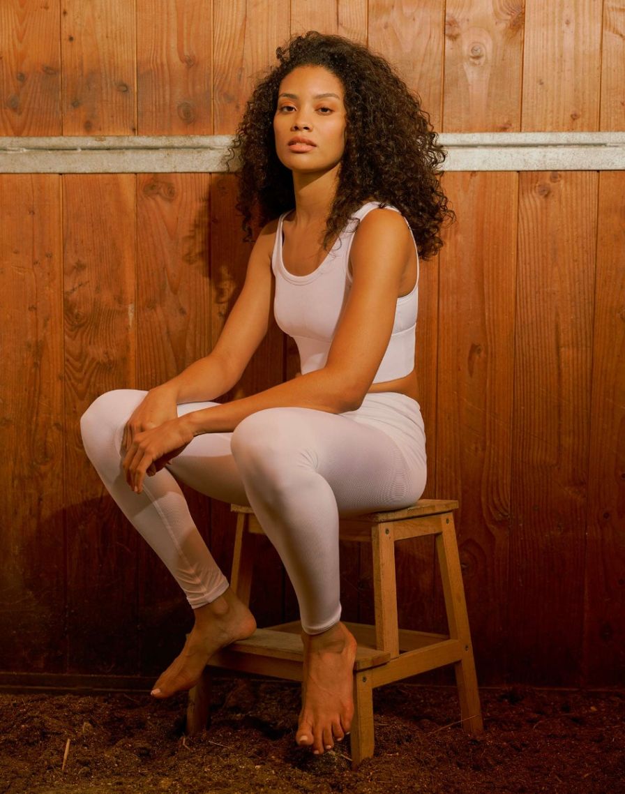 Legging femme soft BIANCO