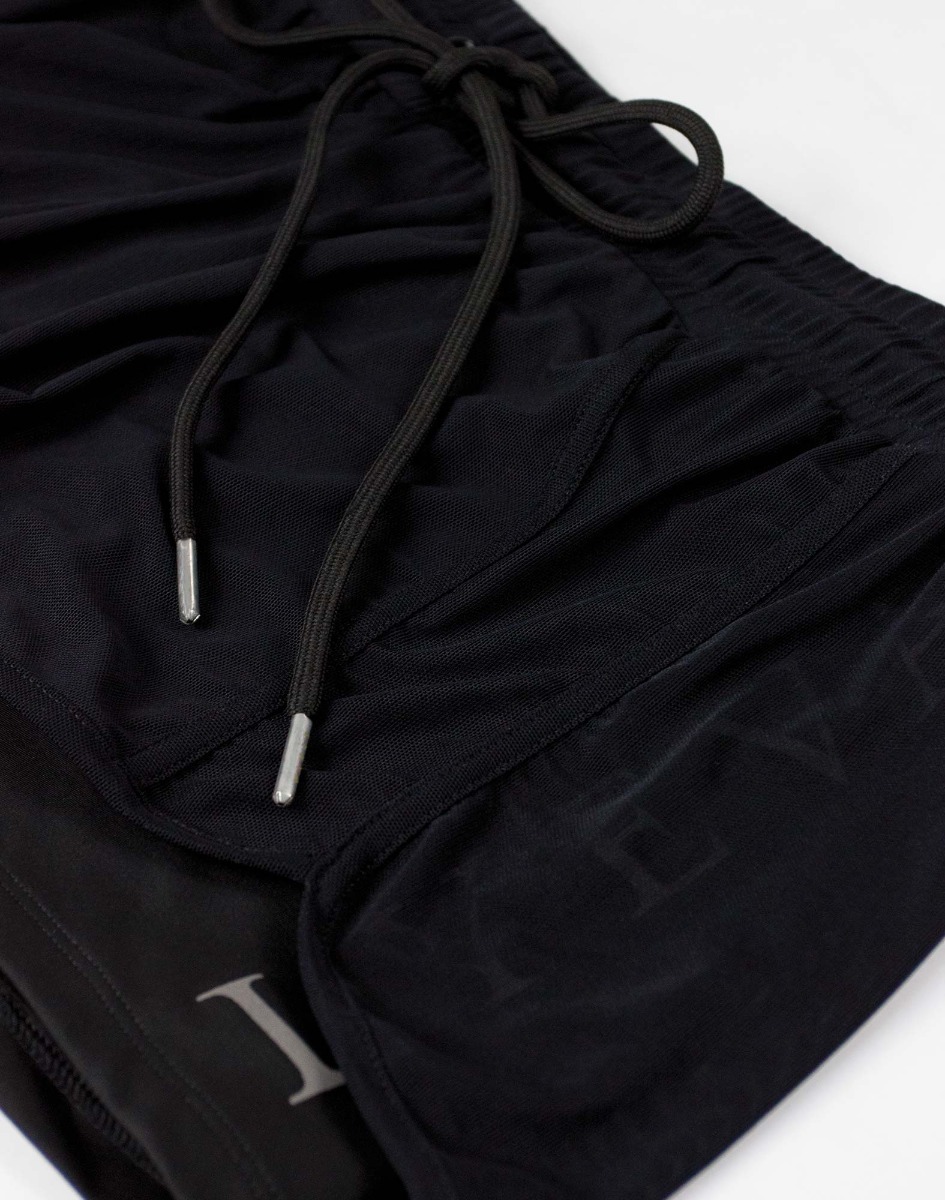 RUNNING SHORT LOGOBLACK