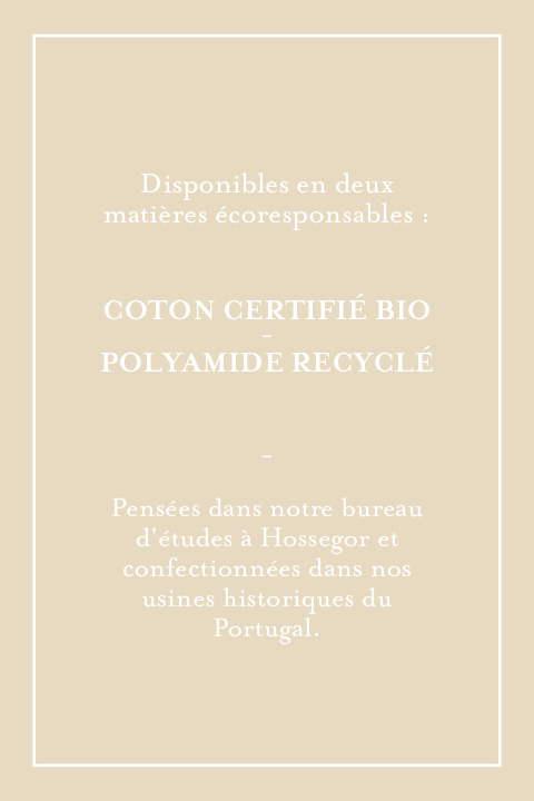 Disponible en deux matières éco responsables