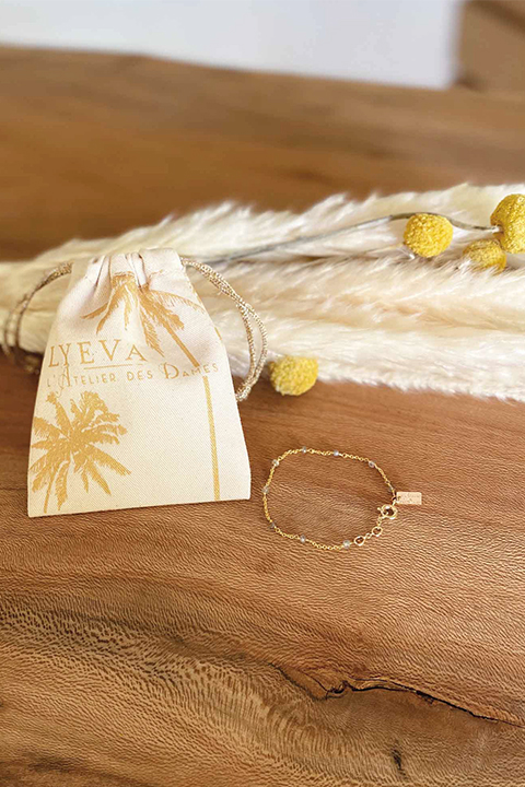 Sachet toile bijoux